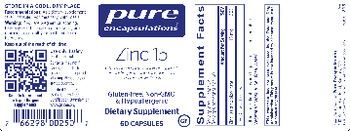 Pure Encapsulations Zinc 15 - supplement
