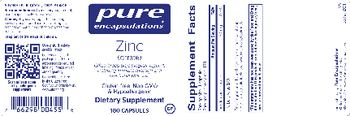 Pure Encapsulations Zinc (Citrate) - supplement
