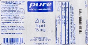 Pure Encapsulations Zinc Liquid 15 mg - supplement