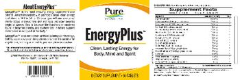 Pure Essence Labs Energy Plus - supplement