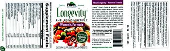 Pure Essence Labs Longevity Women's Formula - supplement
