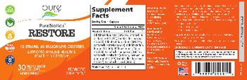 Pure Essence PureBiotics Restore - probiotic supplement