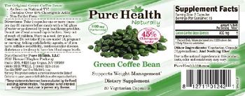 Pure Health Naturally Green Coffee Bean - supplement