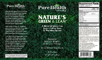 Pure Health Naturally Nature's Green & Lean - herbal supplement