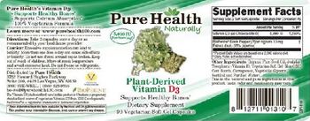 Pure Health Naturally Plant-Derived Vitamin D3 5,000 IU - supplement