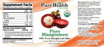 Pure Health Naturally Pure Mangosteen - liquid supplement