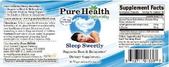 Pure Health Naturally Sleep Sweetly - 