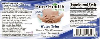 Pure Health Naturally Water Trim - supplement