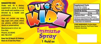 Pure Kidz Immune Spray - 