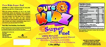 Pure Kidz Super Fuel Citrus Flavor - 