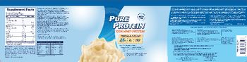 Pure Protein Pure Protein 100% Whey Protein Vanilla Cream - protein powder supplement