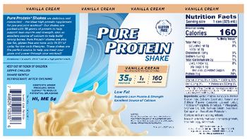 Pure Protein Pure Protein Shake Vanilla Cream - supplement