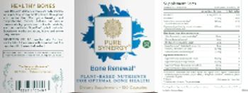 Pure Synergy Bone Renewal - supplement
