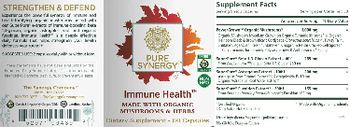 Pure Synergy Immune Health - supplement