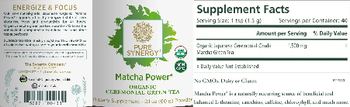 Pure Synergy Matcha Power - supplement