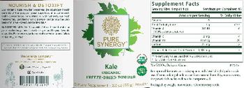 Pure Synergy Organic Kale Freeze-Dried Powder - supplement