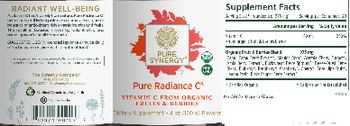 Pure Synergy Pure Radiance C - supplement