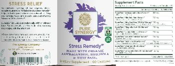 Pure Synergy Stress Remedy - supplement