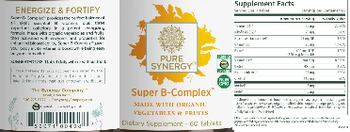 Pure Synergy Super B-Complex - supplement