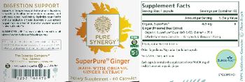 Pure Synergy SuperPure Ginger - supplement