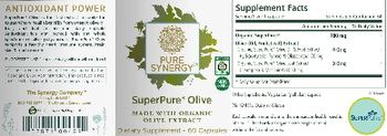 Pure Synergy SuperPure Olive - supplement
