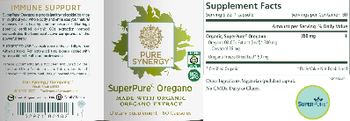Pure Synergy SuperPure Oregano - supplement