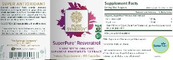 Pure Synergy SuperPure Resveratrol - supplement