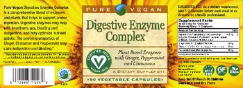 Pure Vegan Digestive Enzyme Complex - supplement