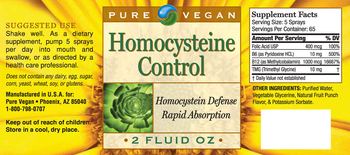 Pure Vegan Homocysteine Control - 