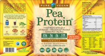 Pure Vegan Pea Protein Vanilla - supplement