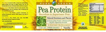 Pure Vegan Pea Protein Vanilla - supplement