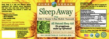 Pure Vegan Sleep Away - supplement