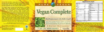 Pure Vegan Vegan Complete Vanilla - supplement