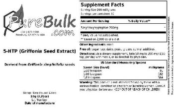 PureBulk.com 5-HTP (Griffonia Seed Extract) - 