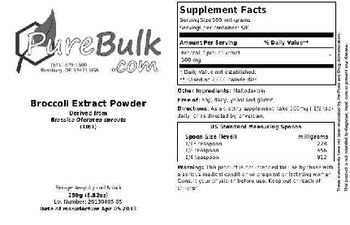 PureBulk.com Broccoli Extract Powder - 