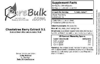 PureBulk.com Chastetree Berry Extract 5:1 - 