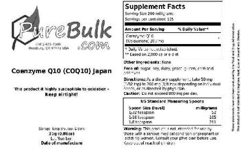 PureBulk.com Coenzyme Q10 (COQ10) Japan - 