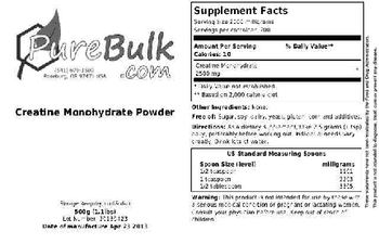 PureBulk.com Creatine Monohydrate Powder - 
