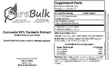 PureBulk.com Curcumin 95% Turmeric Extract - 