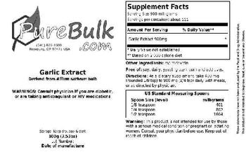 PureBulk.com Garlic Extract - 
