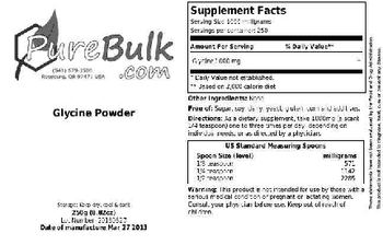 PureBulk.com Glycine Powder - 