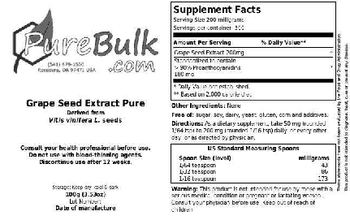 PureBulk.com Grape Seed Extract Pure - 