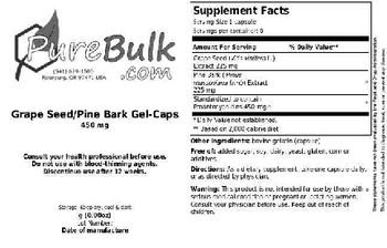 PureBulk.com Grape Seed/Pine Bark Gel-Caps 450 mg - 