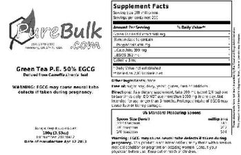 PureBulk.com Green Tea P.E. 50% EGCG - 