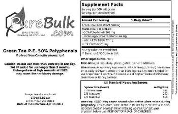 PureBulk.com Green Tea P.E. 50% Polyphenols - 
