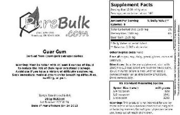 PureBulk.com Guar Gum - 