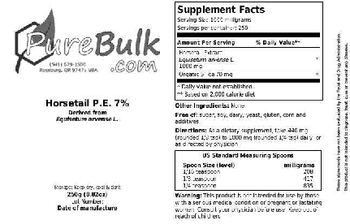PureBulk.com Horsetail P.E. 7% - 