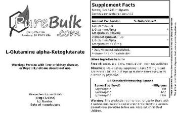 PureBulk.com L-Glutamine Alpha-Ketoglutarate - 