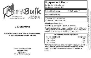 PureBulk.com L-Glutamine - 