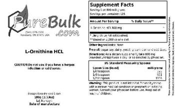 PureBulk.com L-Ornithine HCL - 